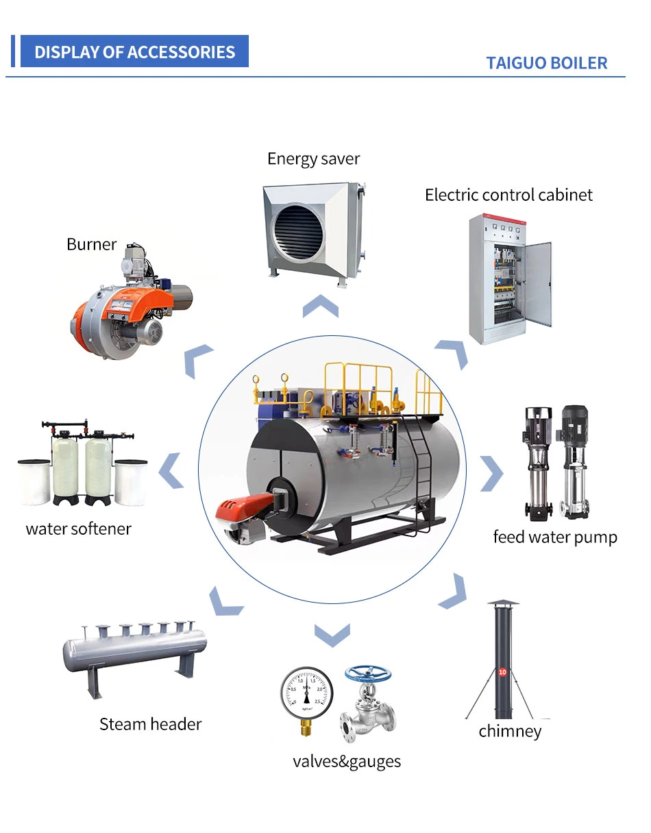 Portable Oil Fuel Combined Condensing 1000kg Hr Steam or Hot Water Boiler